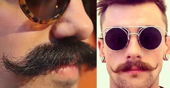 handlebar moustache style for young men